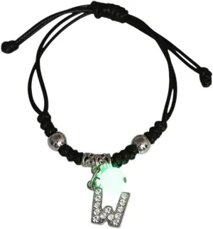 New 2026 Unisex Stainles Stell Luminous A-Z Initial Letters Bracelet Glow In The Dark Adjustable Rope Chain For Women Men Fashion Jewelry Gift Trendy Accessories Creative For Women And Men