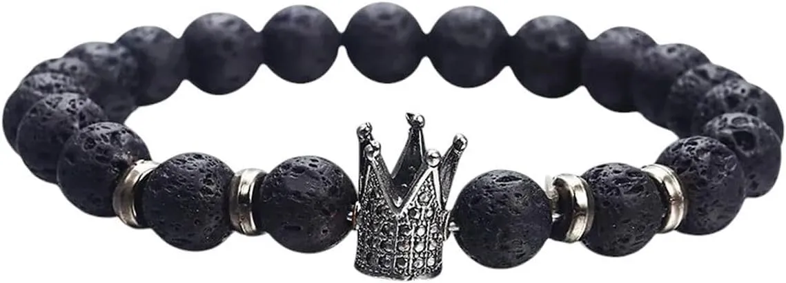New 2026 Unisex Stainles Stell Ns74 Newst 7 Bracelet Men Black Lava Balance Beads Buddha Prayer Natural Stone Yoga For Women Jewelry Fashion Trendy Accessories Creative Gift For Women And Men