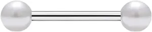 New For Trendy 2025 1 Pcs/5 Pcs Stainless Steel 14G Tongue Rings Barbell Glowe Tongue Barbell Jewelry For Women Piercing Tongue Piercing White Jewelry Fashion Accessories Creative Gift