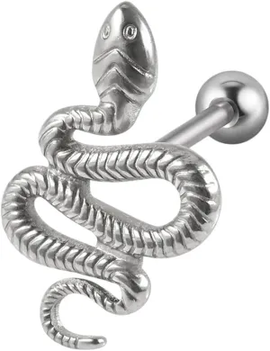 New For Trendy 2025 1Pc Surgical Steel Snake Tongue Piercing Studs Finger Star Cool Punk Hip Hop Rock Spider Tongue Barbell Rings Body Jewelry Fashion Accessories Creative Gift