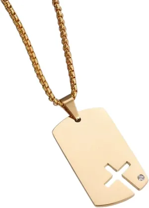 New For Trendy 2025 Vintage Jesus Christ Cross Pendant Necklace Men Women Catholic Religious Lucky Faith Jewelry Fashion Accessories Creative Gift