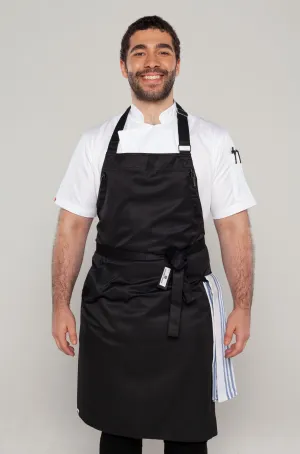 Niche Black Bib Chef Apron one size