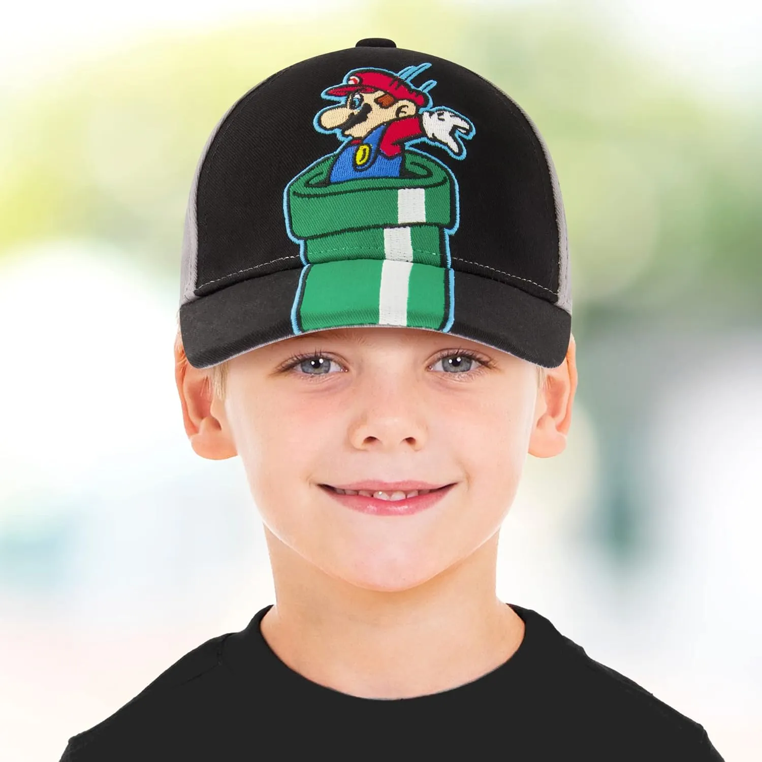 Nintendo Boys Super Mario Bros. Cotton Baseball Cap (Size 4-7)