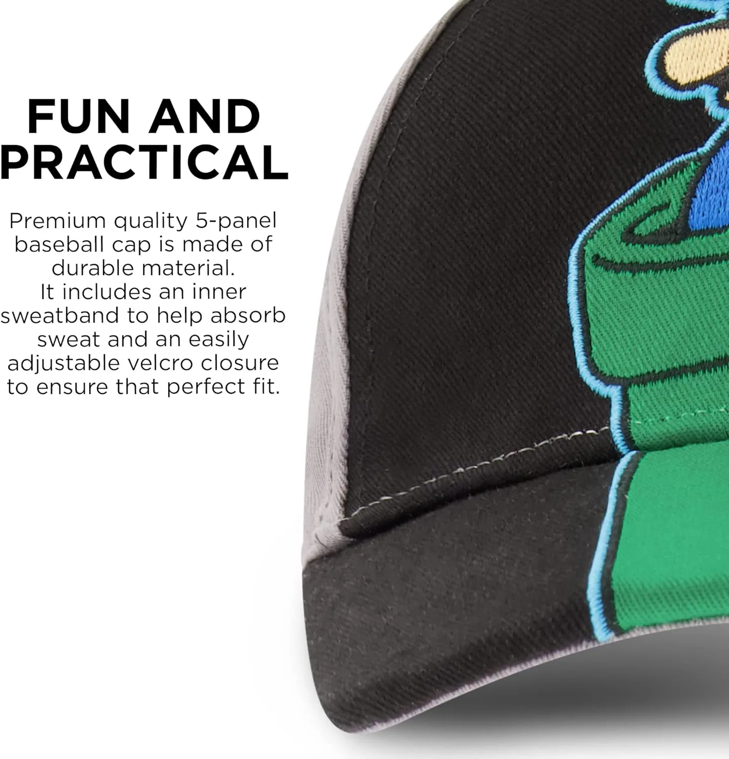 Nintendo Boys Super Mario Bros. Cotton Baseball Cap (Size 4-7)