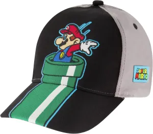 Nintendo Boys Super Mario Bros. Cotton Baseball Cap (Size 4-7)