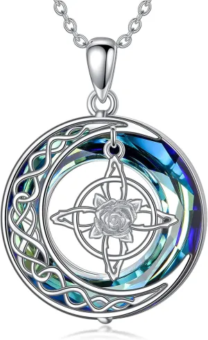 OJK I'd be Lost without You Gifts 925 Sterling Silver Compass Necklace for Women, Graduation Gifts Jewelry for Her Him Girlfriend Wife Mom Dad