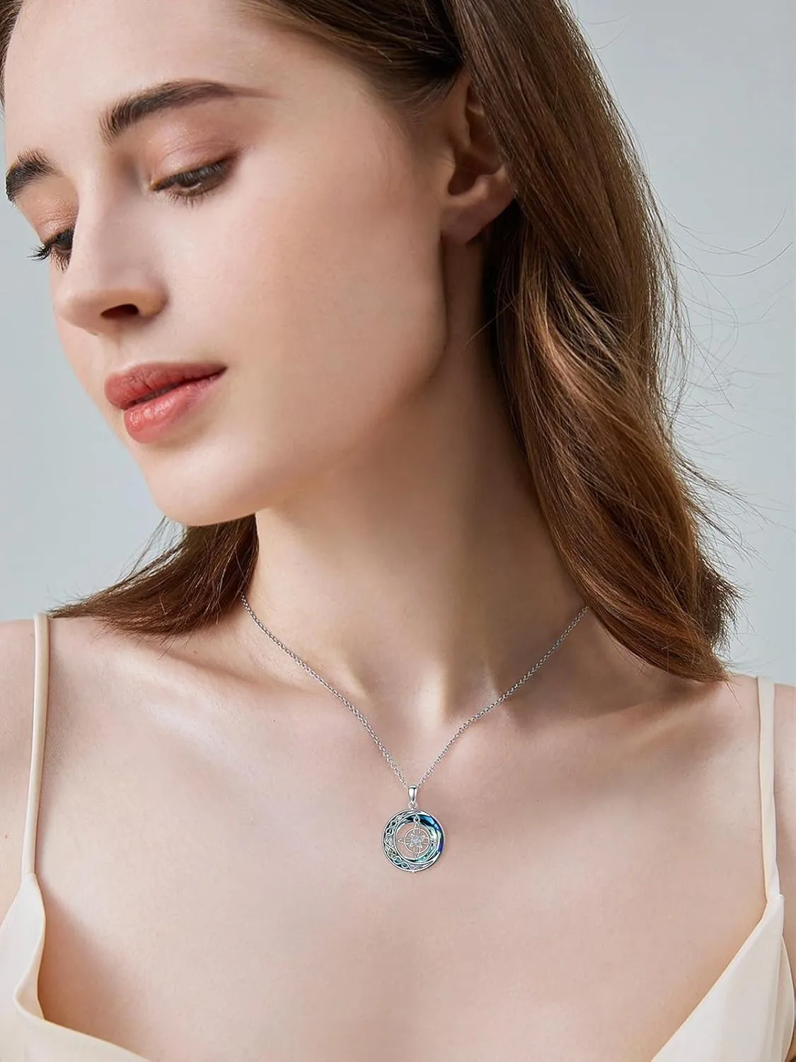 OJK I'd be Lost without You Gifts 925 Sterling Silver Compass Necklace for Women, Graduation Gifts Jewelry for Her Him Girlfriend Wife Mom Dad