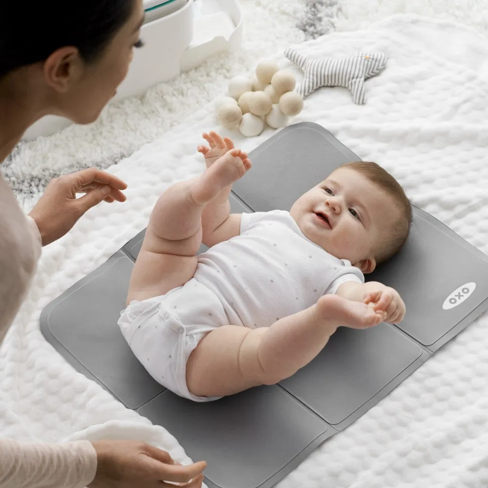 OXO Tot Nappy Caddy with Changing Mat - Grey