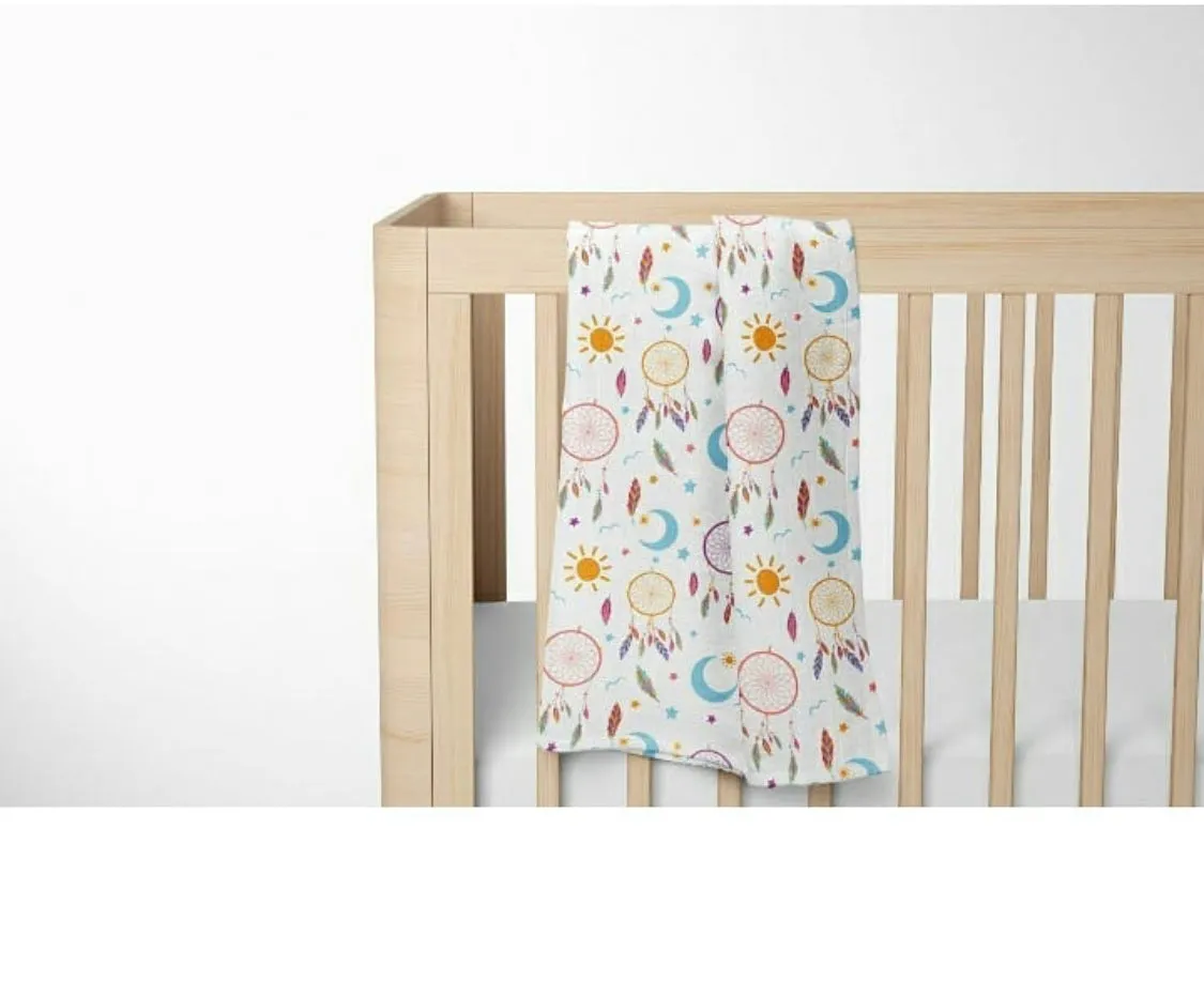 Pack of 2 Muslin Swaddle Blankets - Moon