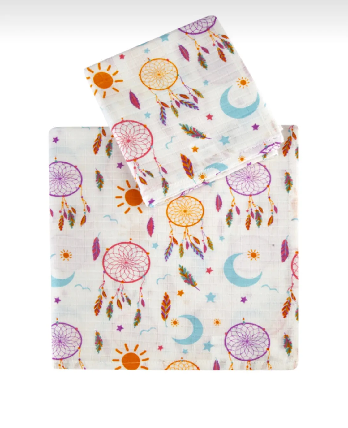 Pack of 2 Muslin Swaddle Blankets - Moon