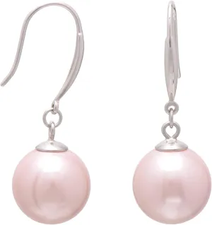 Paialco 925 Sterling Silver Simulated Faux Pearl Earrings Dangle Balls
