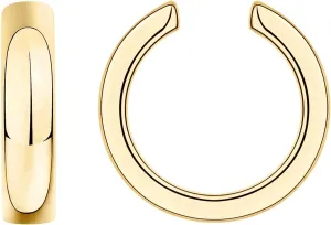 PAVOI 14K Gold Plated 925 Sterling Silver Round Huggie Ear Cuff Gold Earrings for Women | Clip On Cartilage Cuff Earrings