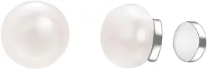 Pearl Magnetic Earrings for Women 8mm Magnet Pearl Stud Earring for Women, Non-Piercing Clip On Wedding Bridal Jewellery