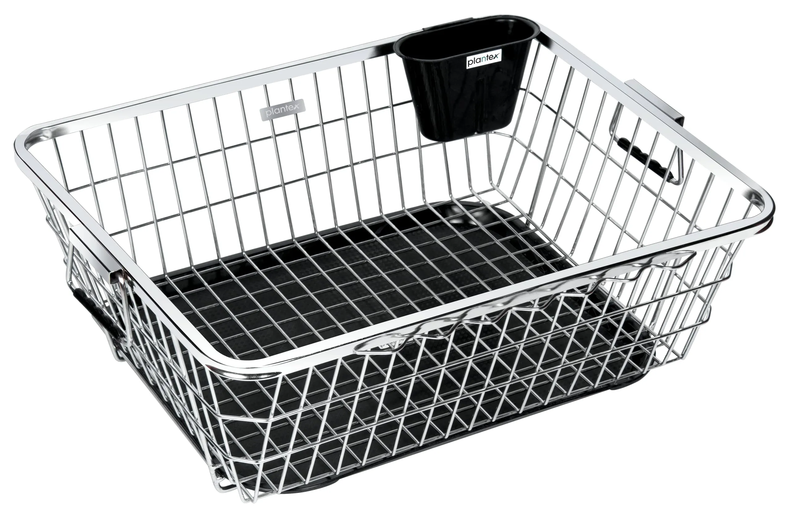 Plantex Dish Drainer Basket for Kitchen/Stainless-Steel Dish Drying Rack with Drainer/Plate Stand/Bartan Basket (Chrome)