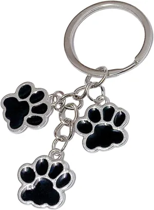 POYAMUSE Cute Paw Print Keychain - Dog Claw Charms Keyring Gifts for Dog Lovers