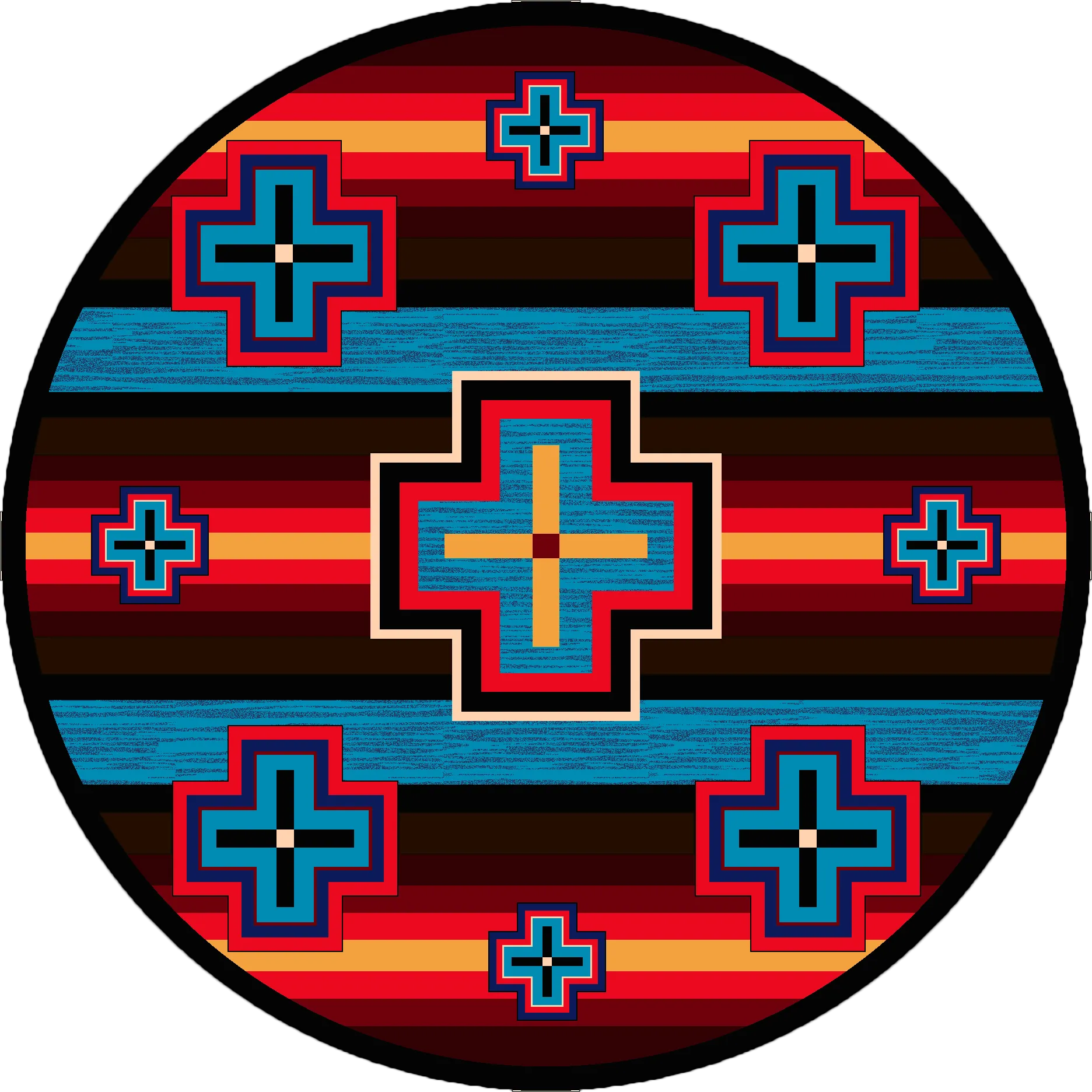 "Bounty - Bright" Southwestern Area Rugs - Choose from 6 Sizes!