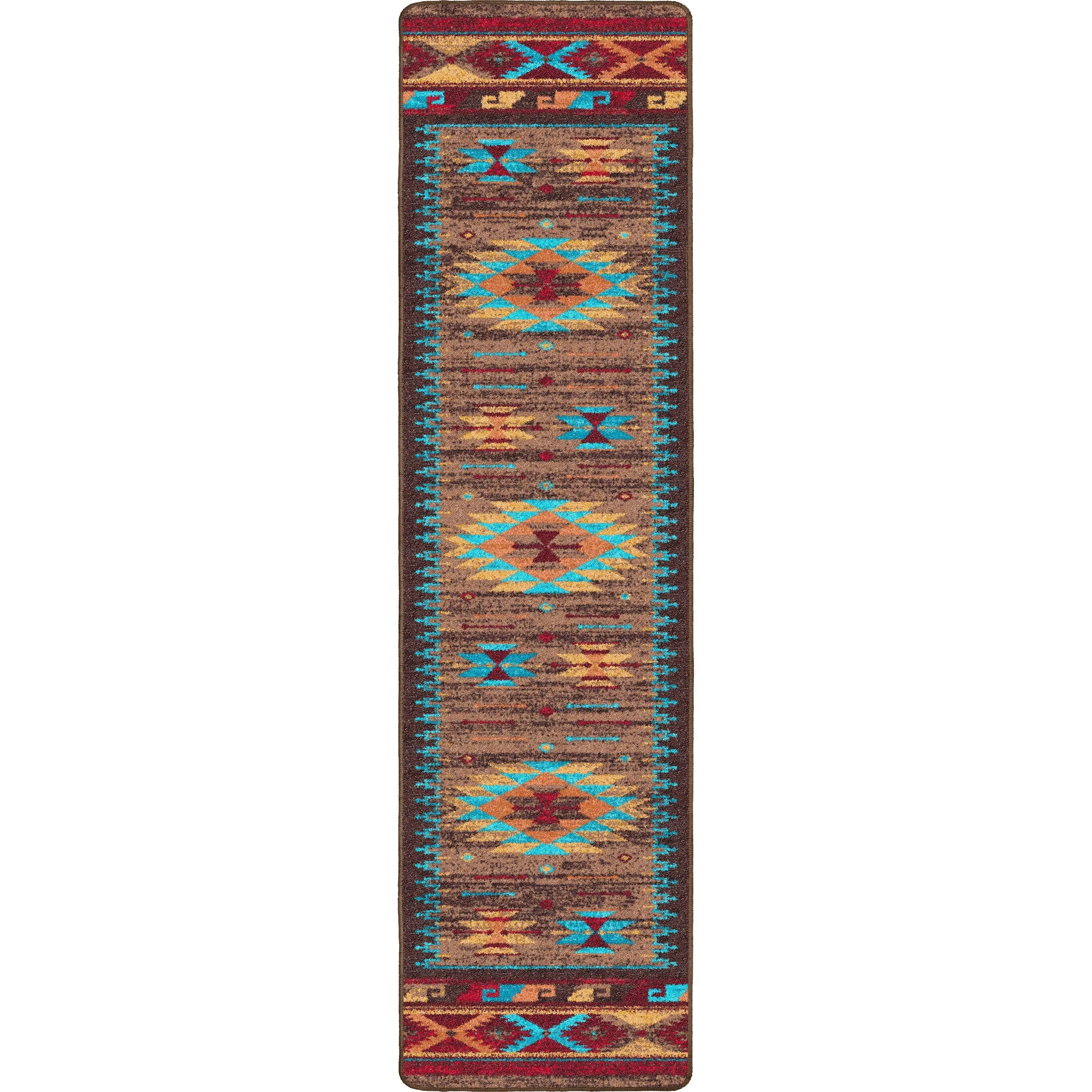 "Espuela Turquoise" Western Area Rugs - Choose from 6 Sizes!