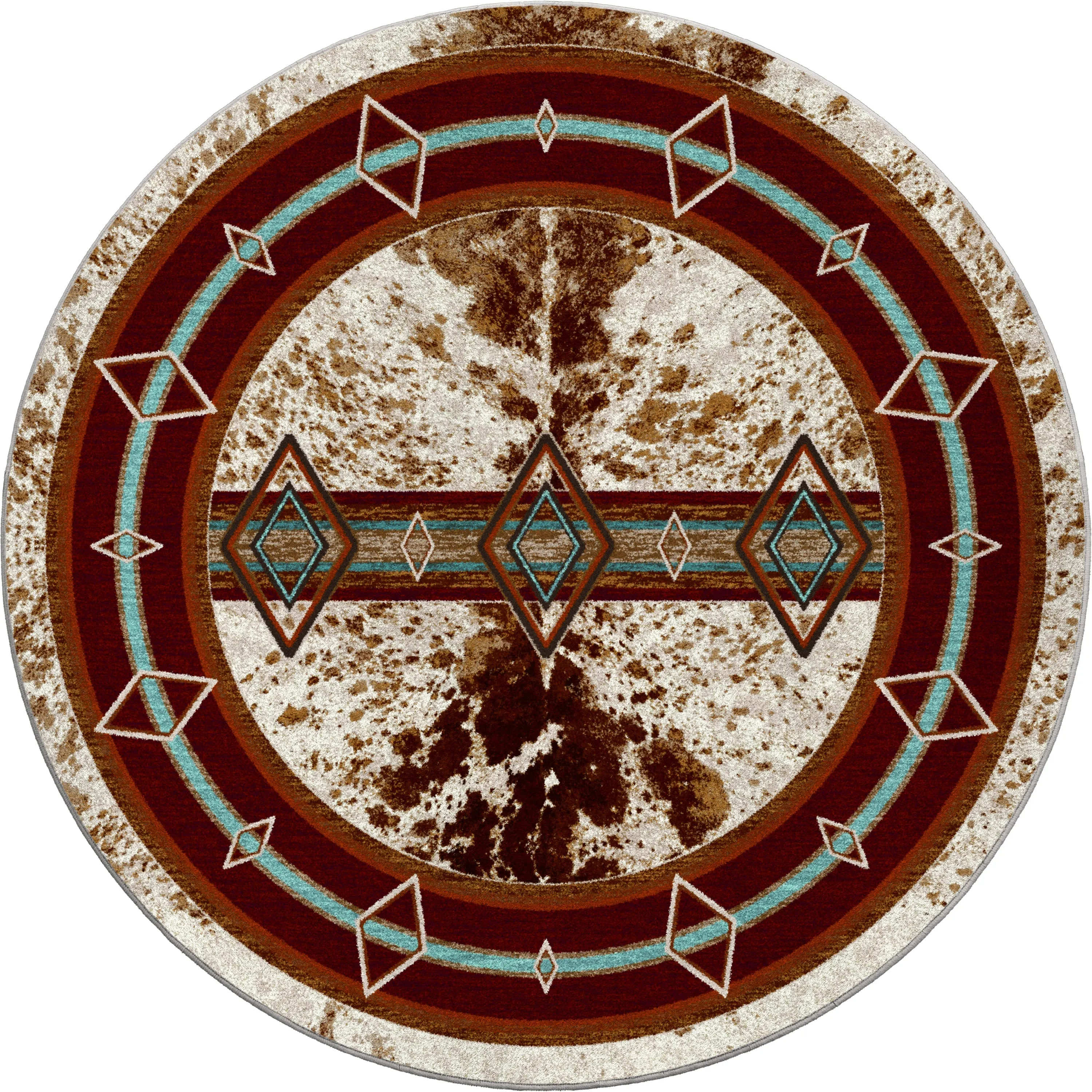 "Fire Hide" Western Area Rugs - Choose from 6 Sizes!