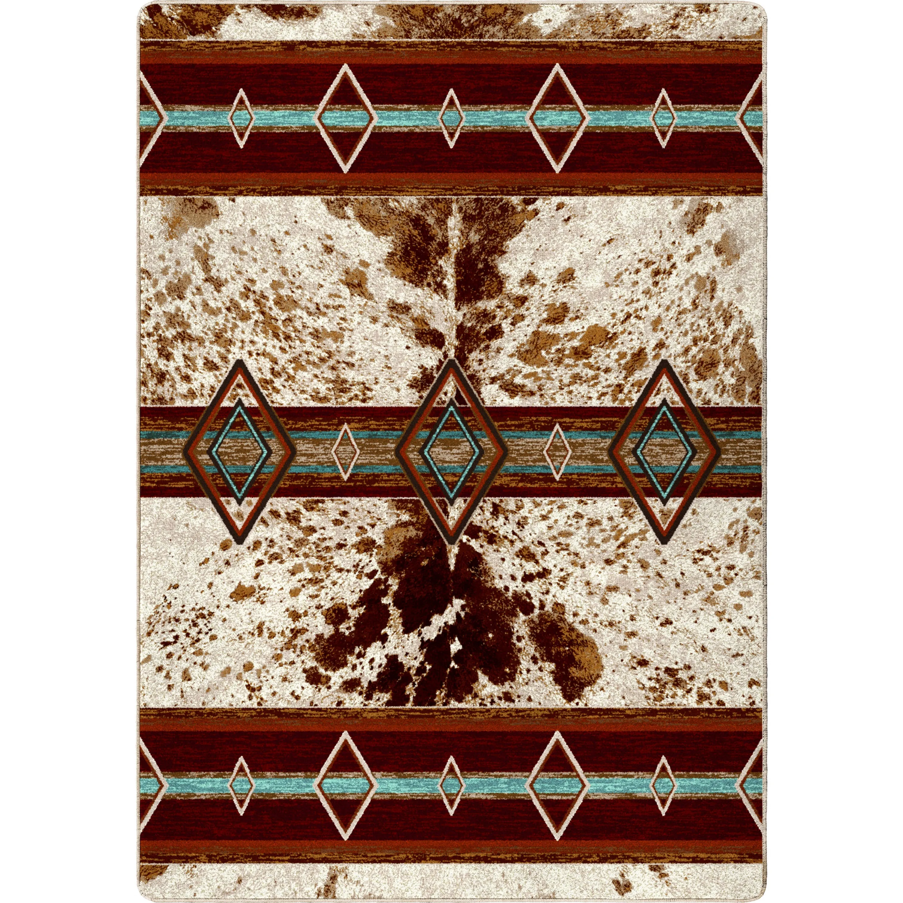 "Fire Hide" Western Area Rugs - Choose from 6 Sizes!