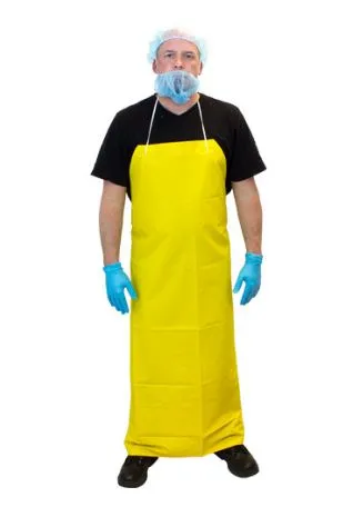 Reusable PVC/Polyester Yellow Apron | 14 Mil | 50"