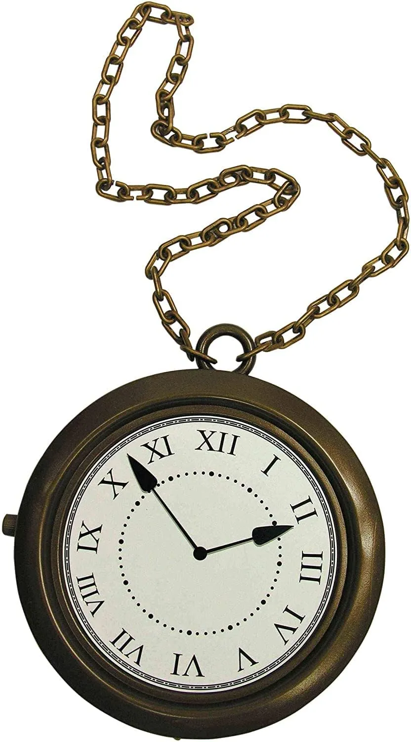 Rubies Adult Hip Hop Oversized Old School Clock Necklace Costume Accessory for Themed Parties and Halloween
