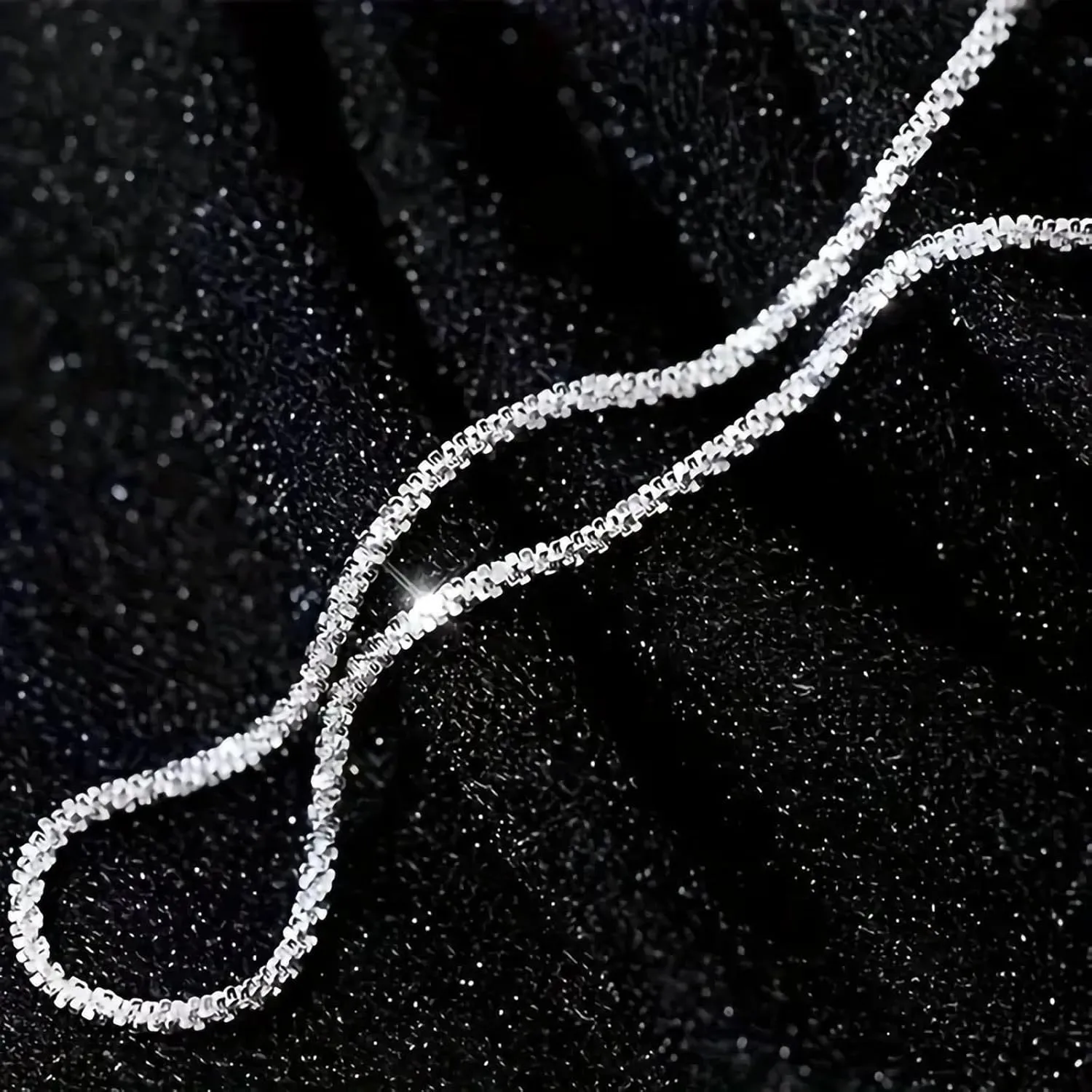 Silver Ankle Bracelets for Women, Adjustable Rhinestone Pendant Tennis Anklet, Butterfly Heart Infinite Diamond Summer Beach Foot Chain Jewelry Gifts