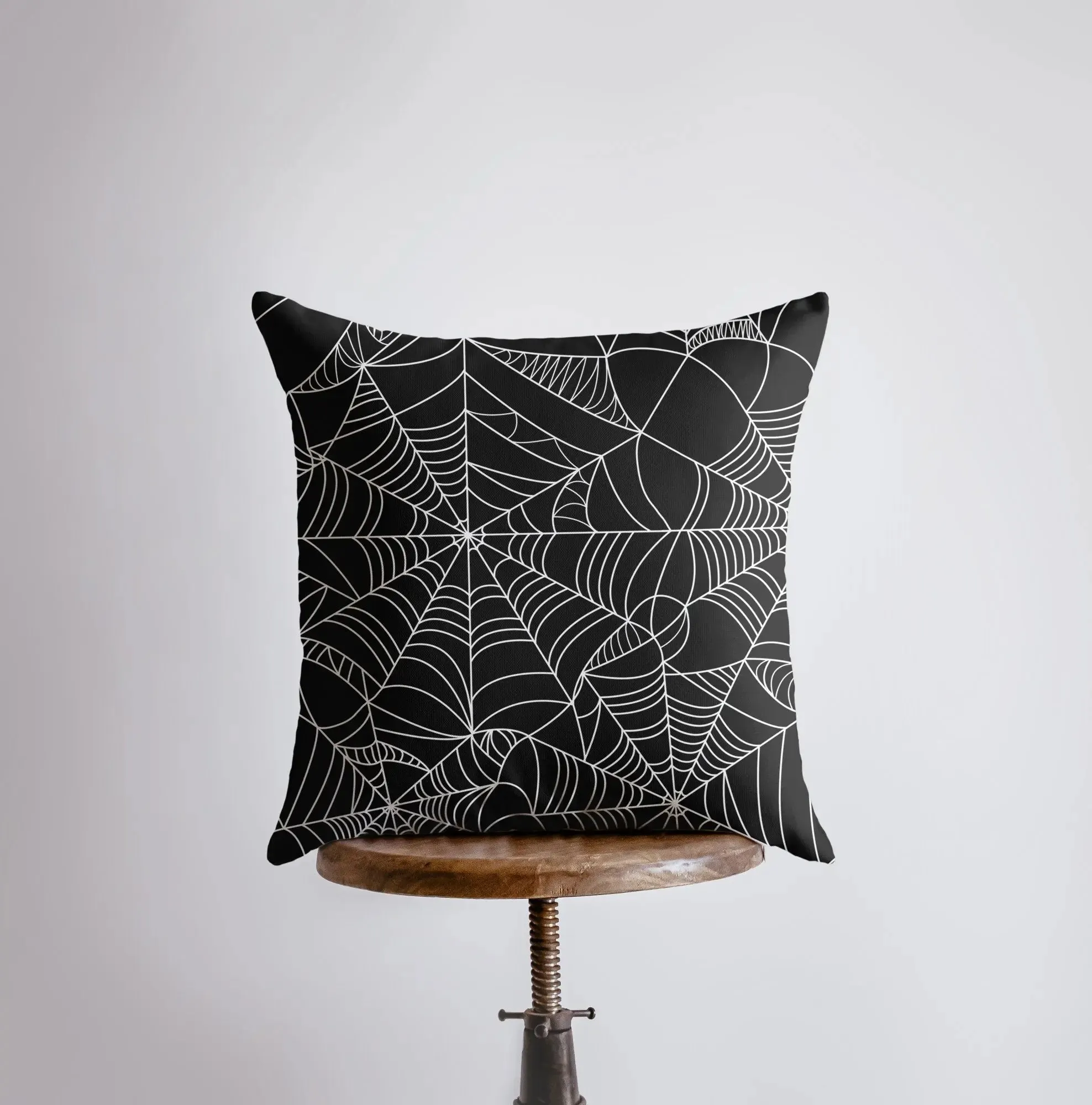 SpiderWeb Black Pillow Cover | Fall Décor | Halloween Pillows | Halloween Décor | Fall Throw Pillows | Cute Throw Pillows