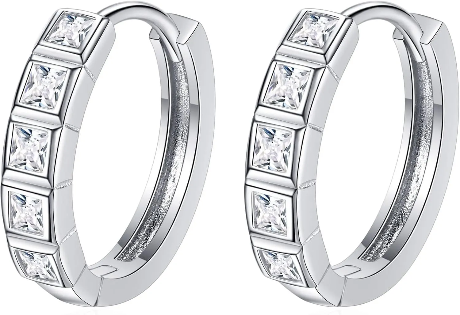Sterling Silver Earrings for Women | Moissanite Earring for Women Fine Jewelry - Christmas Gifts for Wife Mom Girlfriend, Anniversary Birthday