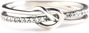 STORYJEWELLERY Mother Daughter Rings, 925 Sterling Silver Knot Ring, Mom Rings for Women, Birthday Gifts for Mom, Mother Daughter Gift