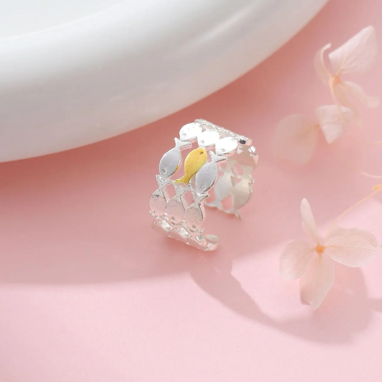 Swim Against the Current Ring, The CHOSE Gifts Inspirational Rings for Women Teens, Encouragement Spiritual Rings Gifts for Best Friend Sister