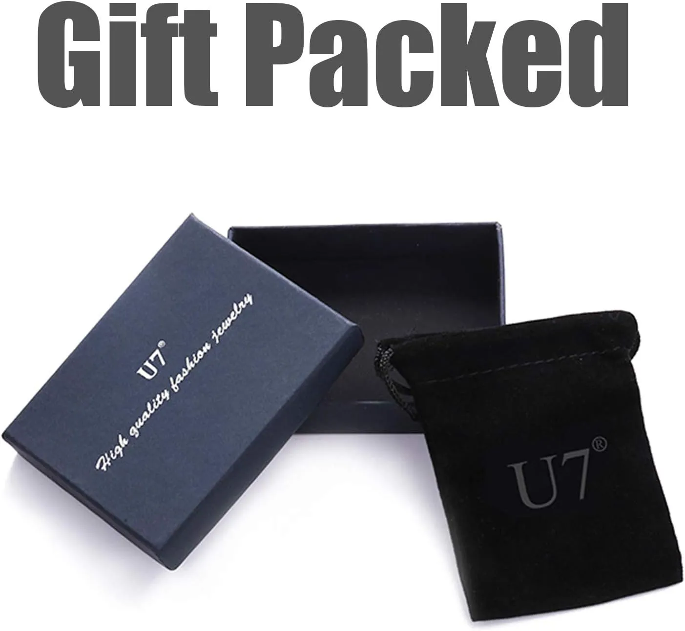 U7 Rock Music Necklace with Adjustable Chain, Stainless Steel 18K Gold Plated Hip Hop Punk Rock Sign Horn/Headphone/Microphone Necklaces for Men Women Teens