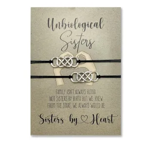 Unbiological sister bracelet, Soul sister bracelet, Big Little sorority, Best friend, Matching jewelry, Friendship bracelet, BFF gifts, Best Friend infinity bracelets