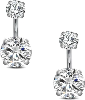 VCMART Belly Button Ring Short Bar Belly Ring Short Belly Button Rings Surgical Steel 6mm Belly Rings for Women Small Belly Button Piercing Navel Rings Piercing Jewelry