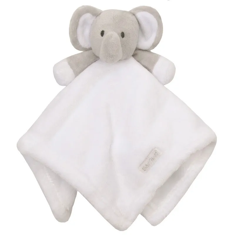 White, blue & pink Elephant Comforter