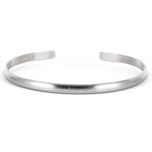Wide Matte Cuff Bracelet; Elegant Solid Sterling Silver Bangle with Brushed Satin Texture; Women's Stacking Cuff by Lotus Stone Jewelry (Small, Sterling Silver)