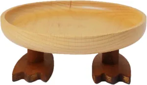 Wood Key Bowl for Entryway Table, Key Tray, Jewelry Tray, Valet Tray with 2 Cute Duck Feet, for Rings, Coins, Bracelets Watches