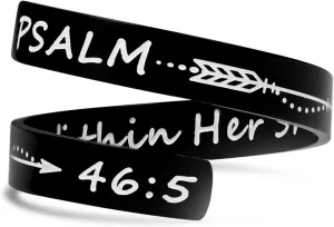 ZRAY Silver Keep Going Ring Inspirational Jewelry Stainless Steel Engraving Size Adjustable Personality Encouragement Gift for Women Teens Girls