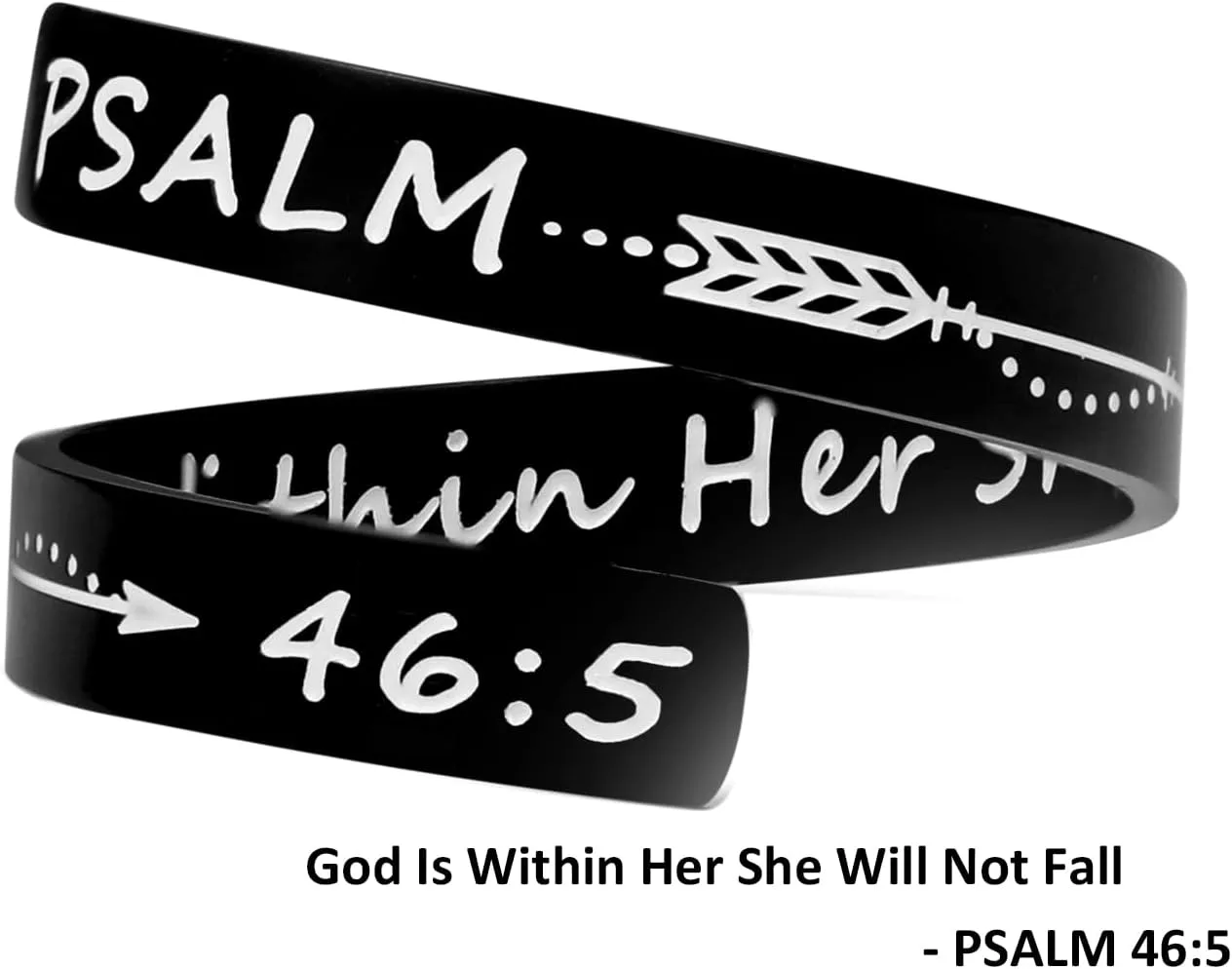 ZRAY Silver Keep Going Ring Inspirational Jewelry Stainless Steel Engraving Size Adjustable Personality Encouragement Gift for Women Teens Girls